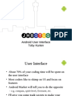 Android User Interface Toby Kurien