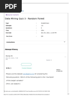 Data Mining Quiz 3 - Random Forest: Course Content