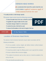 Diversion Head Works Components