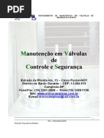 Procedimento de Manutenção em Válvulas de Segurança e Alívi2