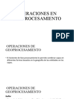 Operaciones en Geoprocesamiento