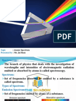 Atomic Spectrum: Mr. Jai Ram: Topic Presented by