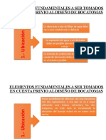 Diseño bocatoma río factores clave