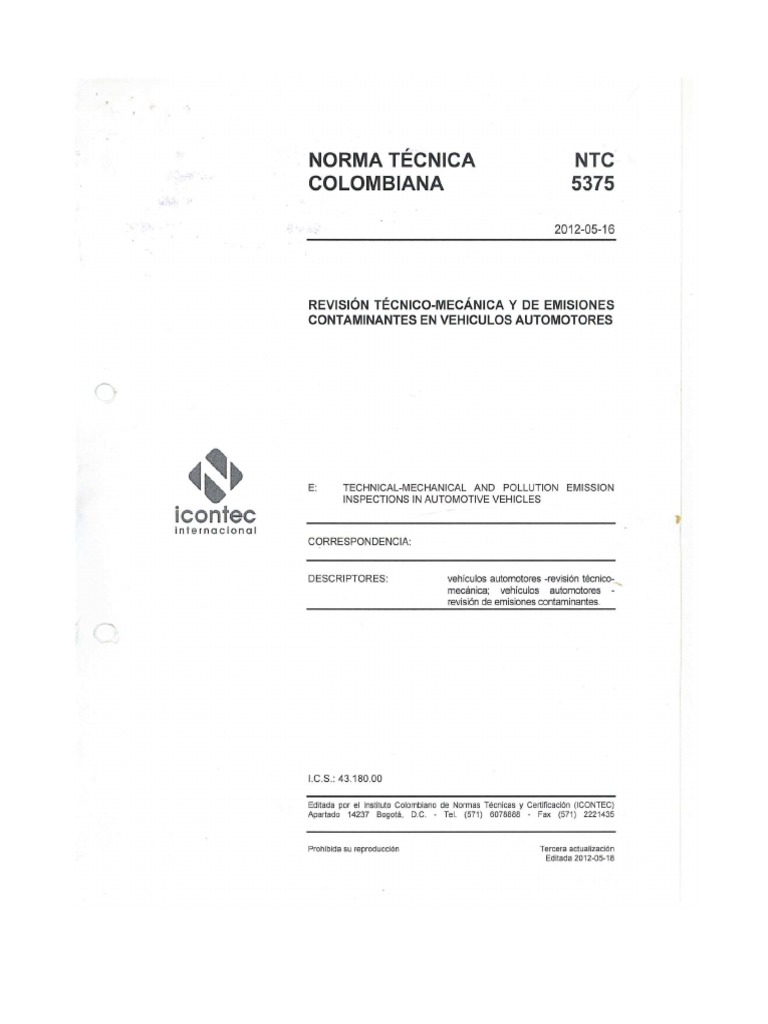 NTC 5375 2012 | PDF