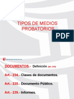 Tipos de Medios Probatorios