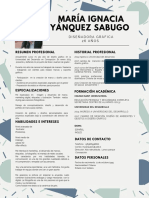 Curriculum Maria Ignacia Yanquez