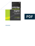 Cambridge Academic English Intermediate Audio CD