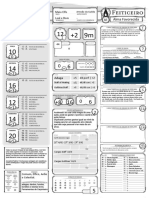 DND 5e - Ficha - Feiticeiro - Joshua Yahimilik VI-pós Descanso Longo