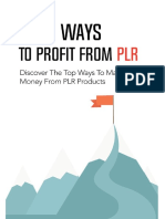 Make Money from PLR Products in Multiple Ways