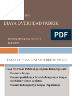 Biaya Overhead Pabrik: Cost Accounting Materi-7