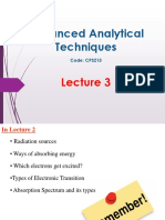 Advanced Analytical Techniques: Code: CPS213