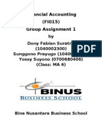 Financial Accounting (FI015) Group Assignment 1