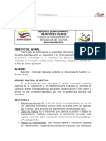 Procedimientos Del Area de Control de Gestion