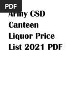 CSD Canteen Price List Overview | PDF | Popcorn | Nature