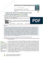 Analyzing The Impact of 5S Implementation in The Manufacturing Department: A Case Study