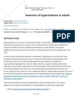 Treatment and Prevention of Hyperkalemia in Adults