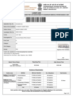 E-Admit Card: Part I Written Exam (Computer Based Test) For Recruitment To Insurance Medical Officer Grade-Ii-2021