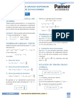 Álgebra - Fusión Reg 7 y 8 - Ecuaciones de Grado Superior - Sistema de Ecuaciones