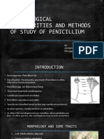 Morphological Pecuilarities and Methods of Study of Penicillium