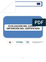 Evaluación Certificado FED4