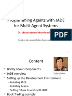 Programming Agents With JADE For Multi-Agent Systems: Dr. Abbas Akram Khorsheed 2020