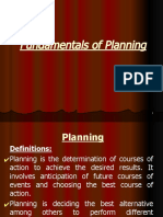 Fundamentals of Planning