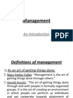 Management Fundamentals