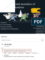 Developmental Anomalies of Dentition