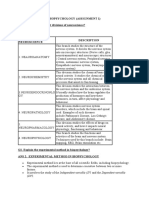 Biopsychology Course Assignment 1