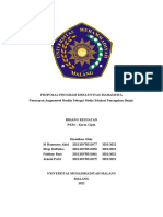 PKM KC Kelompok 4 Penerapan Augmented Reality Sebagai Media Edukasi Pencegahan Banjir