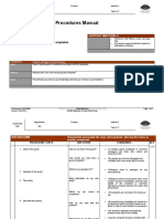 Standard Operating Procedures Manual: Bar Task: 3.17 Handling Guest Complaints