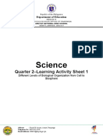 Science: Quarter 2-Learning Activity Sheet 1