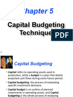 Capital Budgeting Techniques