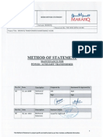 Method Statement for Transformer Maintenance