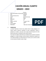 Planificacion Anual 4° 2022