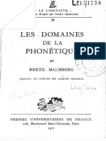 Les Domaines de La Phonétique 