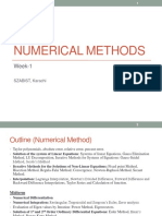 Numerical Methods: Week-1