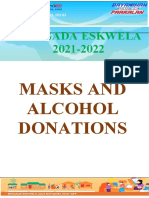 BRIGADA MASK AND ALCOHOL DONATIONS