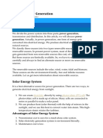 Electric Power Generation