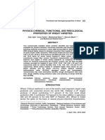 Physico-Chemical, Functional and Rheological Properties of Wheat Varieties