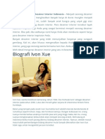 Biografi Ivon Xue: Ivon Xue - Inspirasi Desainer Interior Indonesia - Menjadi Seorang Desainer