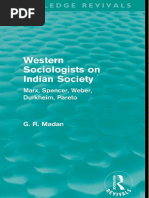 G. R. Madan-Western Sociologists On Indian Society-Routledge (2010)