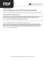 Dielectric Breakdown by Electric-Field Induced Phase Separation