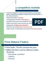 Imperfectly Competitive Markets: Imperfect Heterogenous Not All Price Takers
