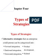 Chapter Four: Types of Strategies
