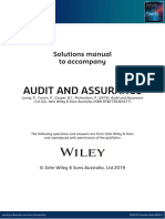 Audit and Assurance: Solutions Manual To Accompany