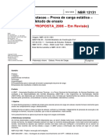 NBR 12131 - 2006 - Provas de Carga - Proposta em Revis+úo