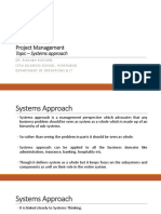 Topic 4.1 - Systems Approach, Use Case, User Story