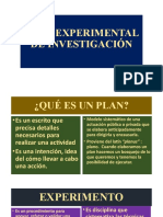 Plan Experimental
