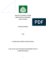 Fundamentals of Computer COSC265